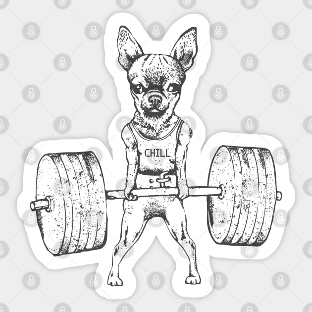 Chihuahua Lift Sticker by huebucket